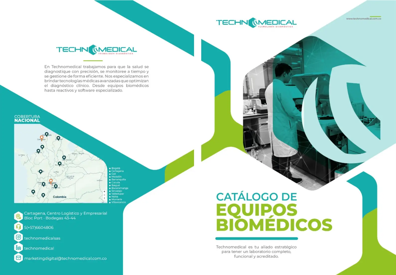 Catalogo de equipos desarrollado para Technomedical